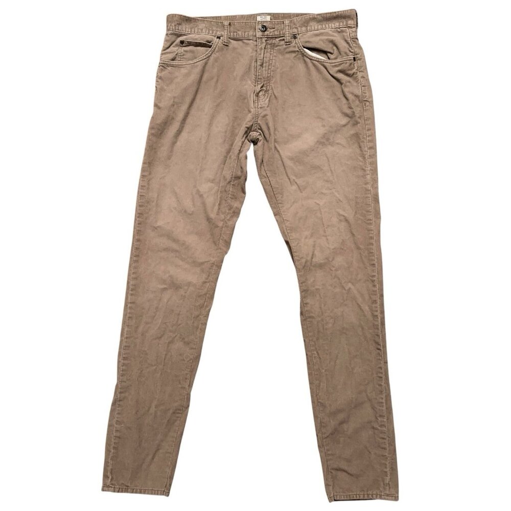 J.Crew Corduroy Pants Mens Size 34x34 Straight Leg 5-Pockets Cotton Kahki